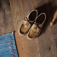 Load image into Gallery viewer, Russell Moccasin x Stitchdown Fishing Oxford—Horween Tan Laramie Suede