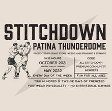 Load image into Gallery viewer, Stitchdown x Dehen Patina Thunderdome Short Sleeve Tee—Natural SOLD OUT