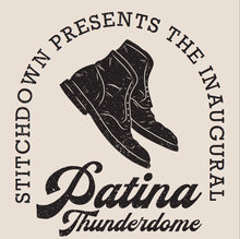 Load image into Gallery viewer, Stitchdown x Dehen Patina Thunderdome Long Sleeve Tee—Natural