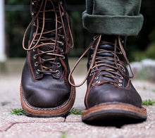 Load image into Gallery viewer, White's Boots x Stitchdown "Wallace" Boot—375 Cutter w/ Lineman Patch, Brown Dress Leather