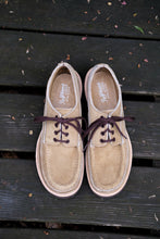 Load image into Gallery viewer, PRE-ORDER: Russell Moccasin x Stitchdown Fishing Oxford—Tan Laramie Suede ($650 Total—$325 Deposit To Pre-Order)
