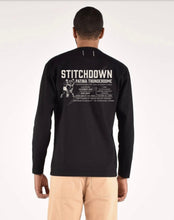 Load image into Gallery viewer, Stitchdown x Dehen Patina Thunderdome Long Sleeve Tee—Black SOLD OUT
