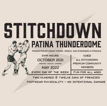 Load image into Gallery viewer, Stitchdown x Dehen Patina Thunderdome Short Sleeve Tee—Natural SOLD OUT
